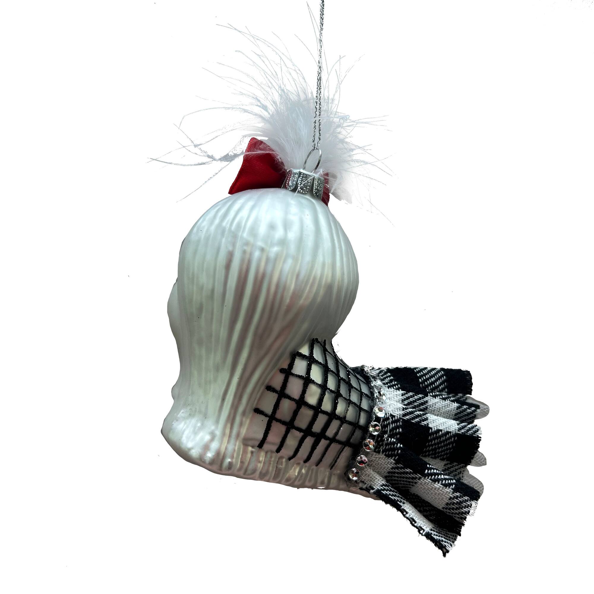 4" Big Head Maltese Glass Ornament by Ashland®